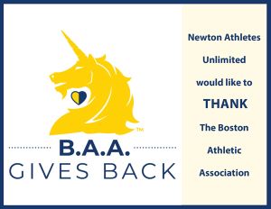 BAA-thanks Yellow and blue Thank you to Boston Athletic Association